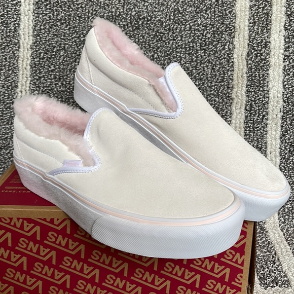 Vans Classic Slip-On Suede / Fur True White WMNS - Picture 5 of 16